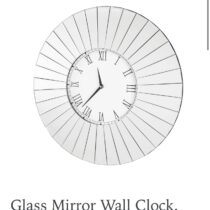 Glass Mirror Wall Clock